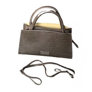 TENDANCE PARIS WOMENS LEATHER COCCO BALI SATCHEL DESIGNER HAND BAG TAN